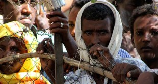 Eritrean Refugees at Shagarab Refugees camp in Kassala (World Bulletin)