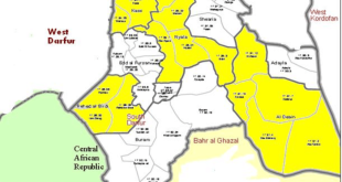 south darfur map
