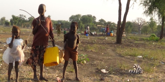 Sudanese refugees in Gendrassa refugee camp, Upper Nile, South Sudan