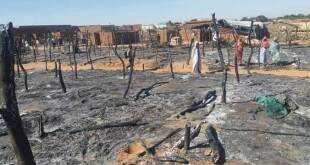 Krinding IDP camp in Geneina after it was burned down by the by Rezaigat herdsmen in December 2019